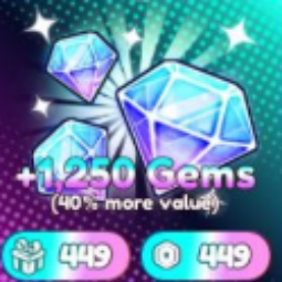 Anime Reborn > Gems > 1,250 Gems 0